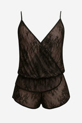 Harmony Lace Playsuit Black