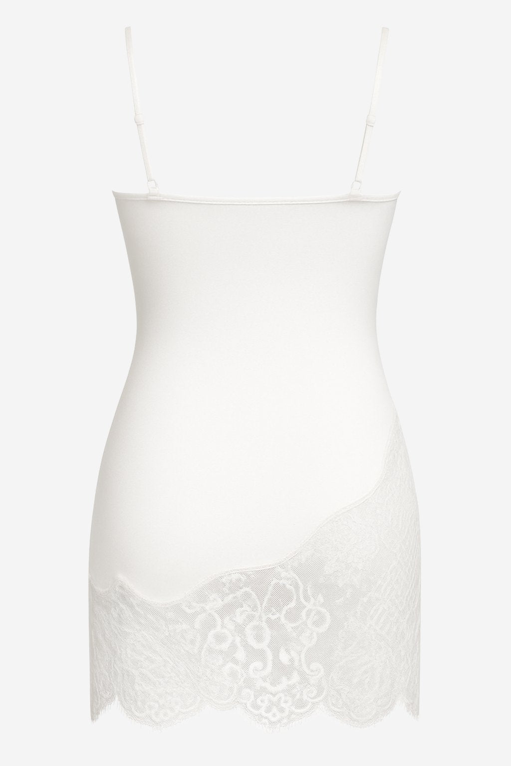 Rozalia Slip Sheer Lace White