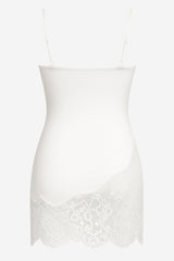 Rozalia Slip Sheer Lace White