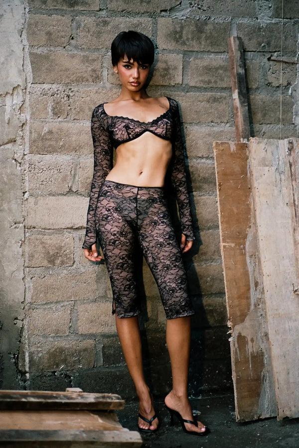 Stassie Lace Capri Pants