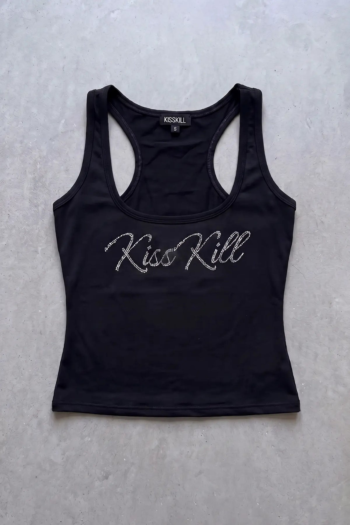 KissKill Diamante Tank Top – Size S | Archive Sample