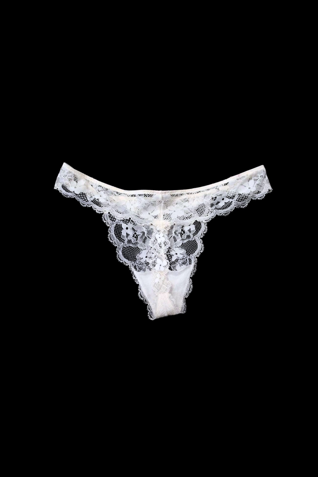 Lace G-String White – Size S | Archive Sample Secondary image