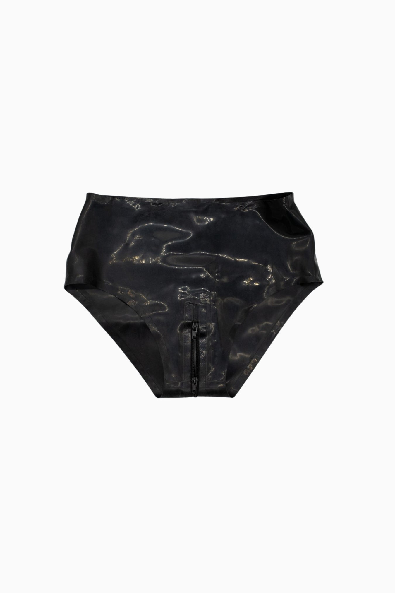 Latex Zip Brief Black – Size S | Archive Sample