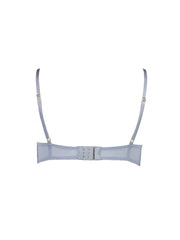 Maia Lace Bra G String Suspender Set Powder Blue