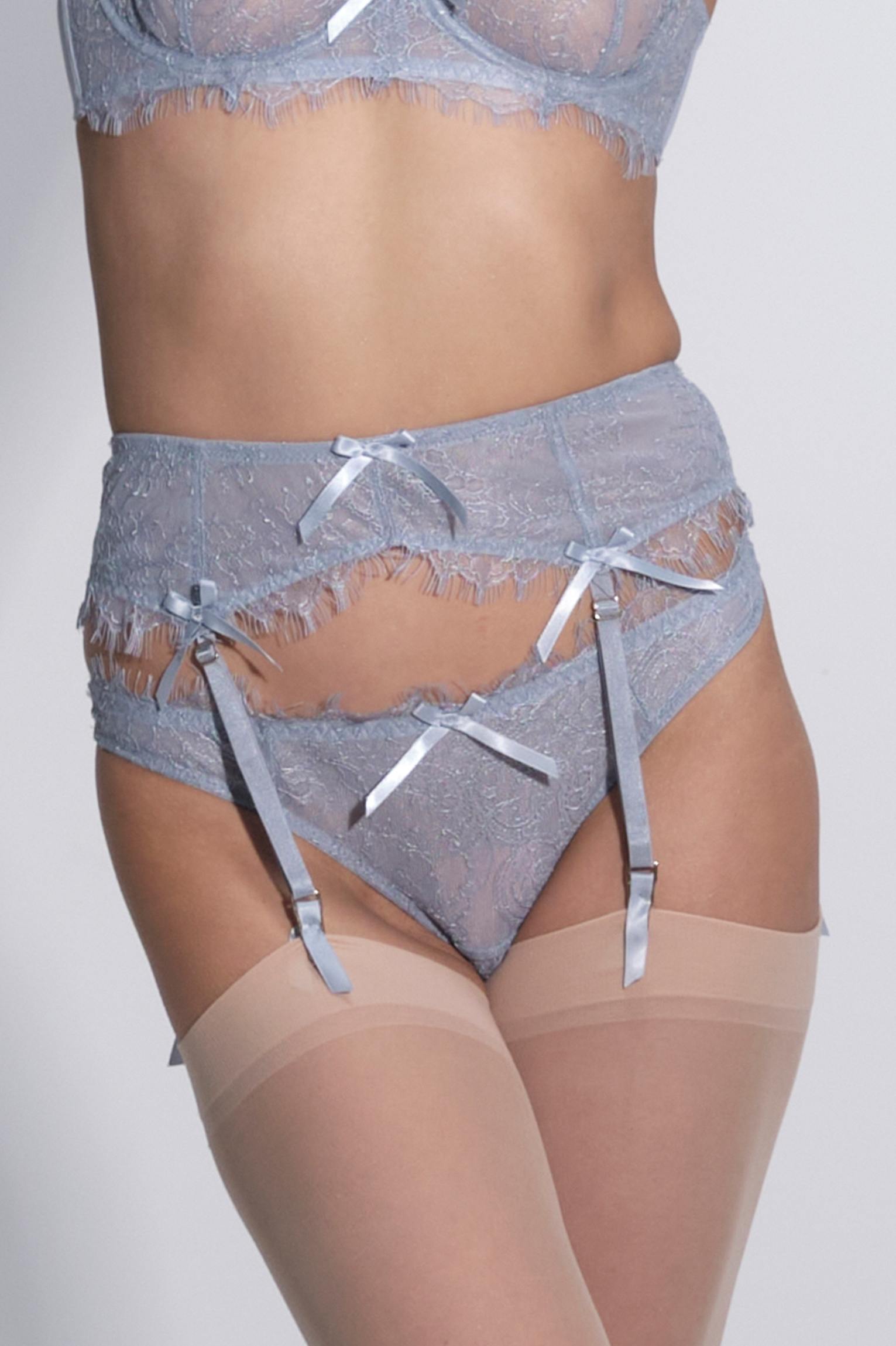 Maia Lace Suspender Powder Blue Main image