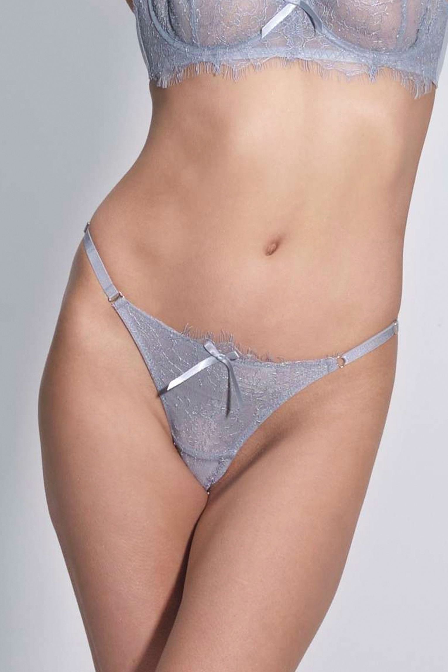 Maia Lace Knicker Powder Blue Main image