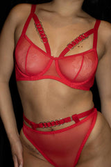 Red Mesh 2 Piece Set