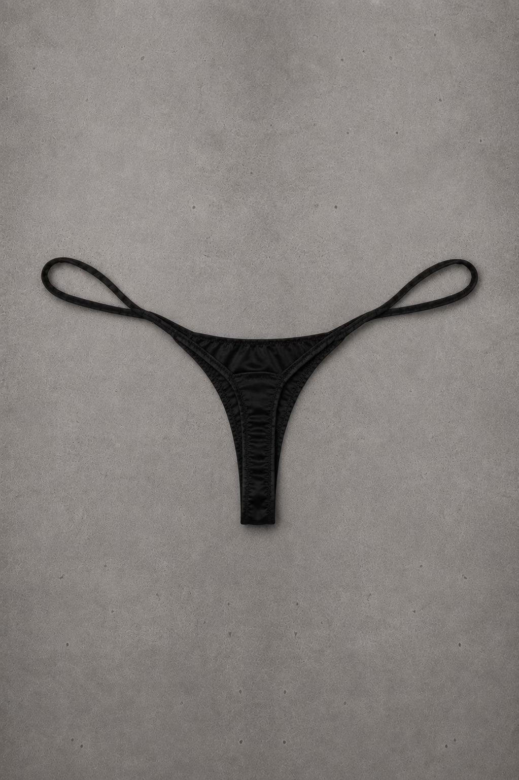 G-String Satin Black – Size S | Archive Sample
