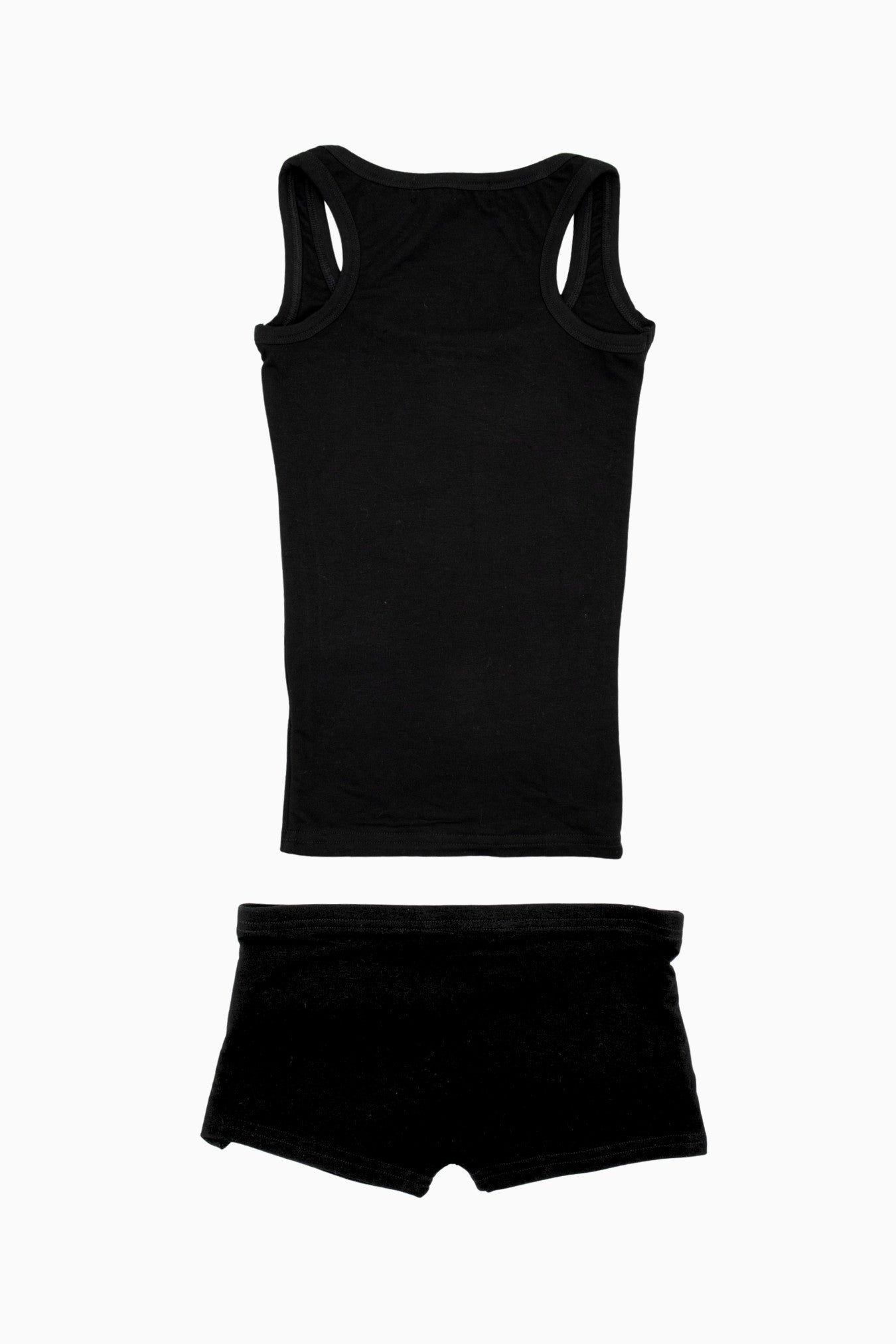 Signature Tank & Short Set Black Woven Label – Size XS | Archive Sample