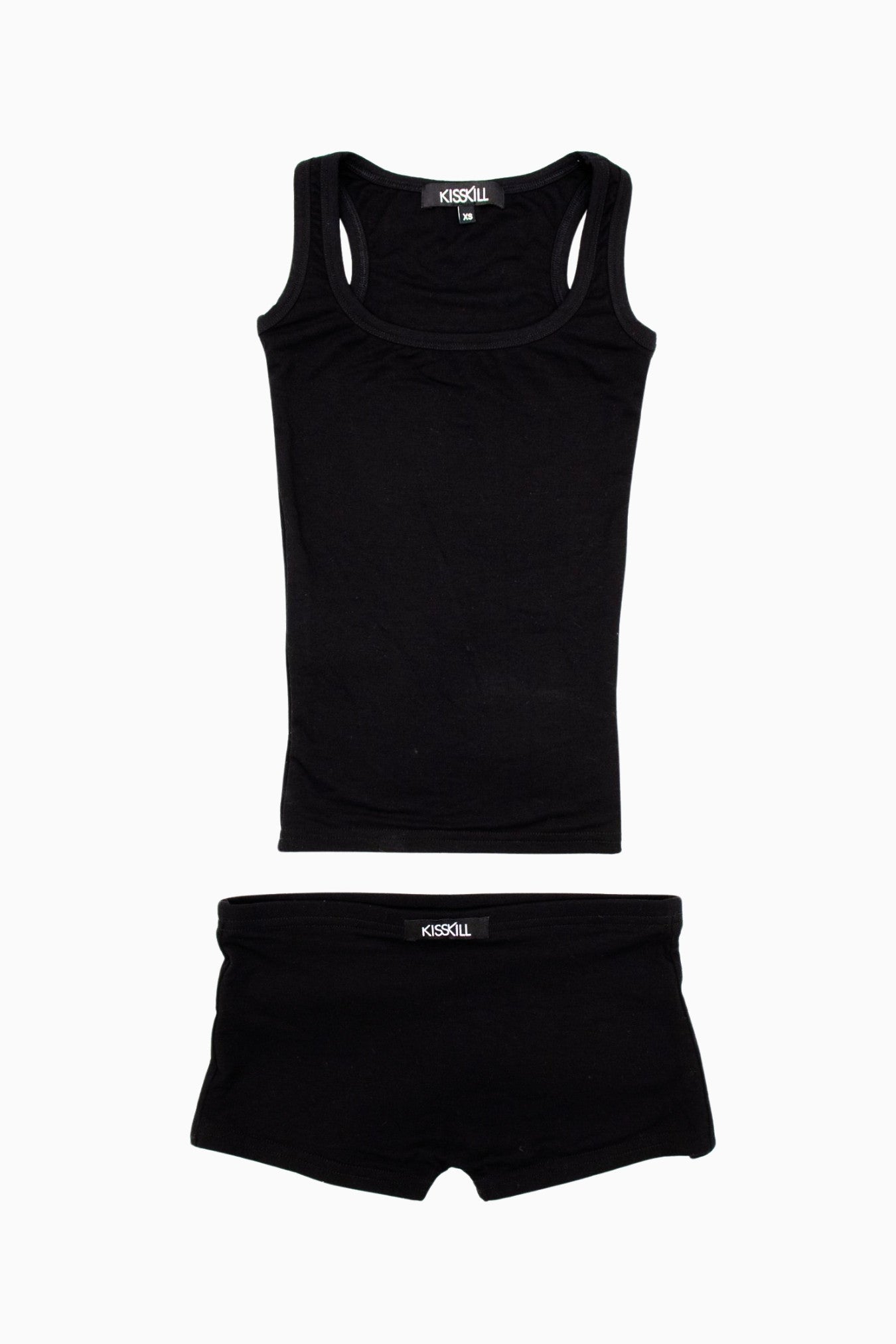 Signature Tank & Short Set Black Woven Label – Size XS | Archive Sample Main image