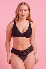 Giselle Lace Brazilian Black