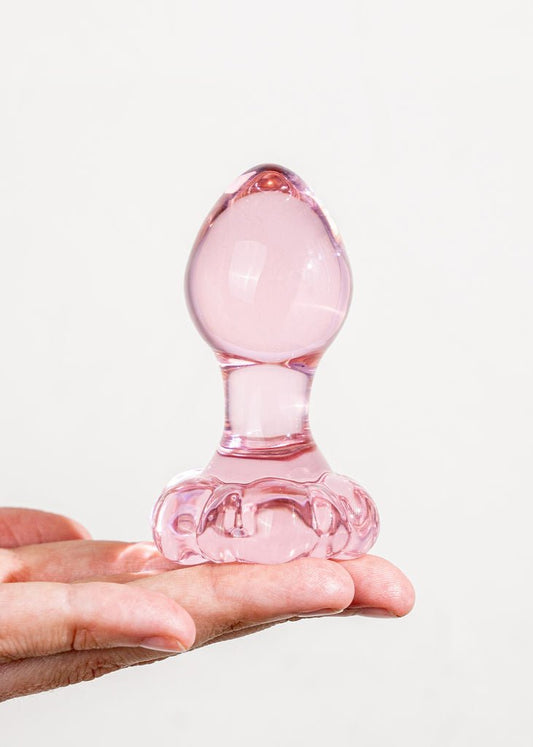 Butt Plug Bloom Glass Pink