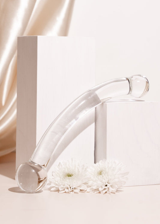 Dildo Crescent Glass Clear