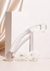 Dildo Crescent Glass Clear