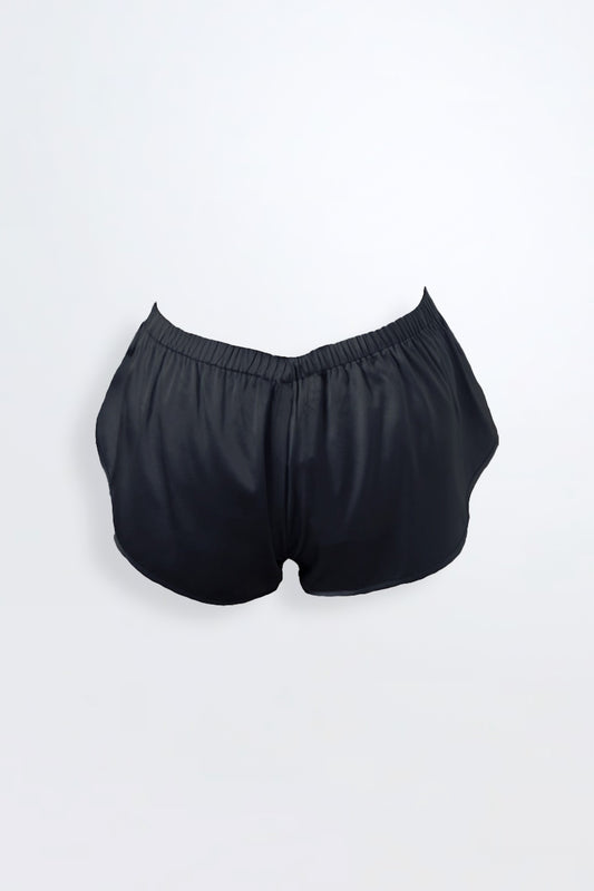 Twyla Silk Shorts Black