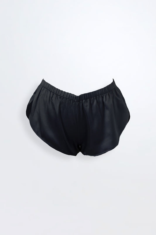 Twyla Silk Shorts Black