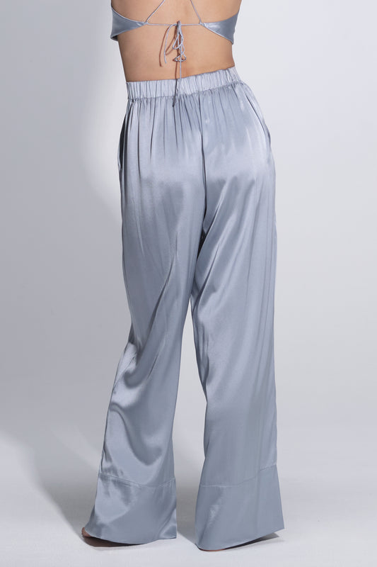 Twyla Silk Pyjama Pant Powder Blue