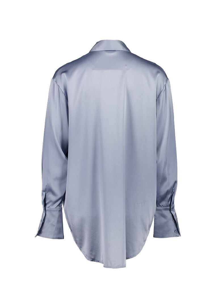 Twyla Silk Pyjama Set Blue - Size S | Archive Sample