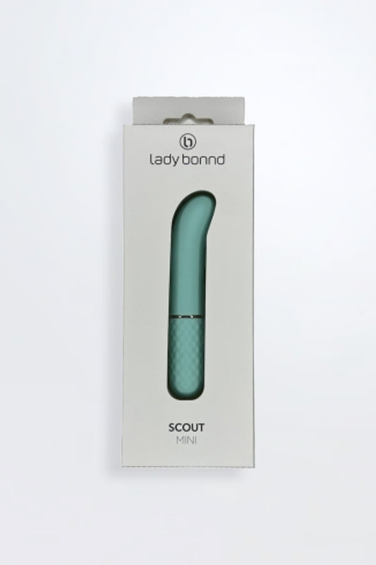 Vibrator Scout Mini Curved Tip Bullet Green