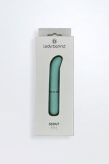 Vibrator Scout Mini Curved Tip Bullet Green