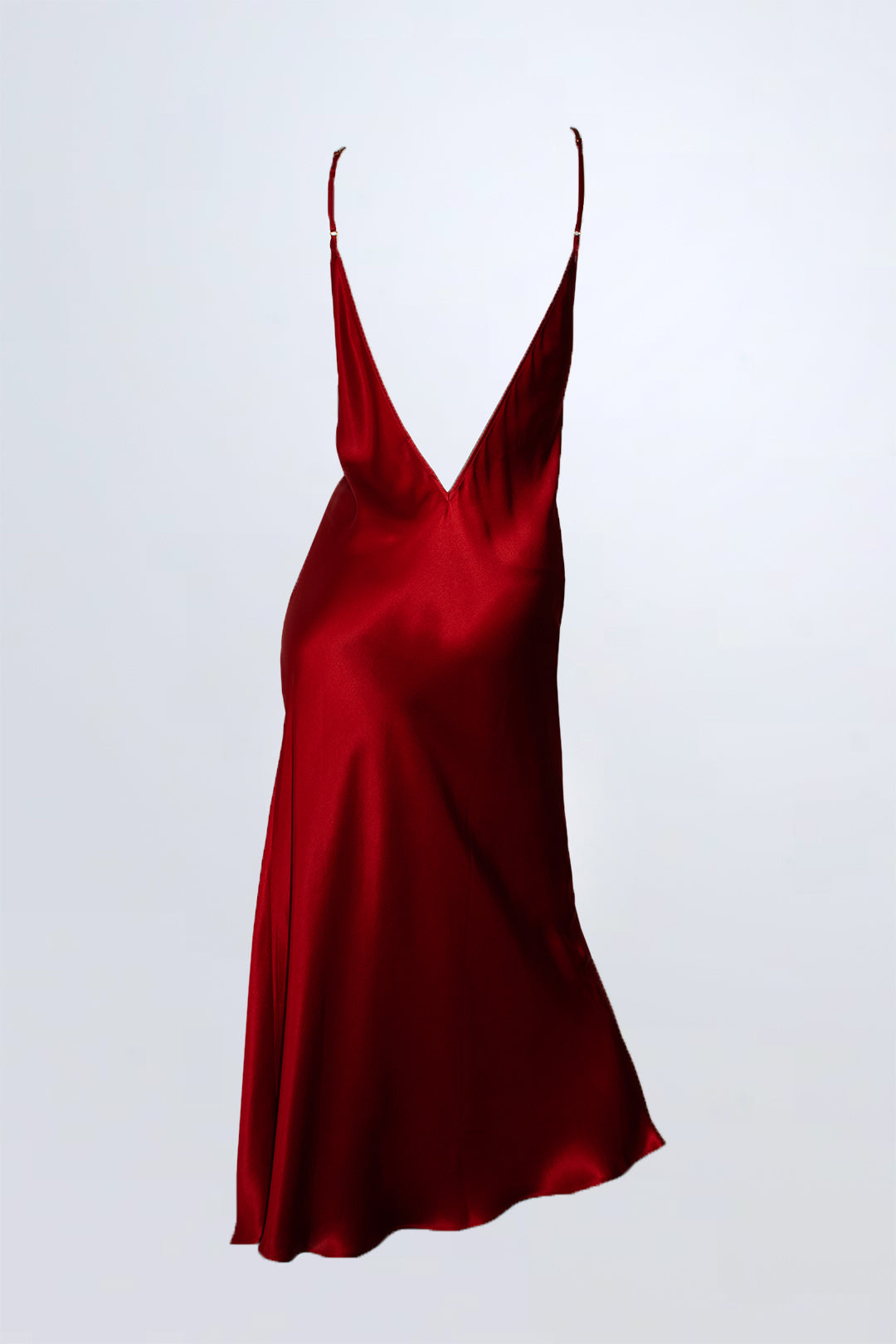 Elvira Silk Maxi Slip Dress Red | Archive Sample