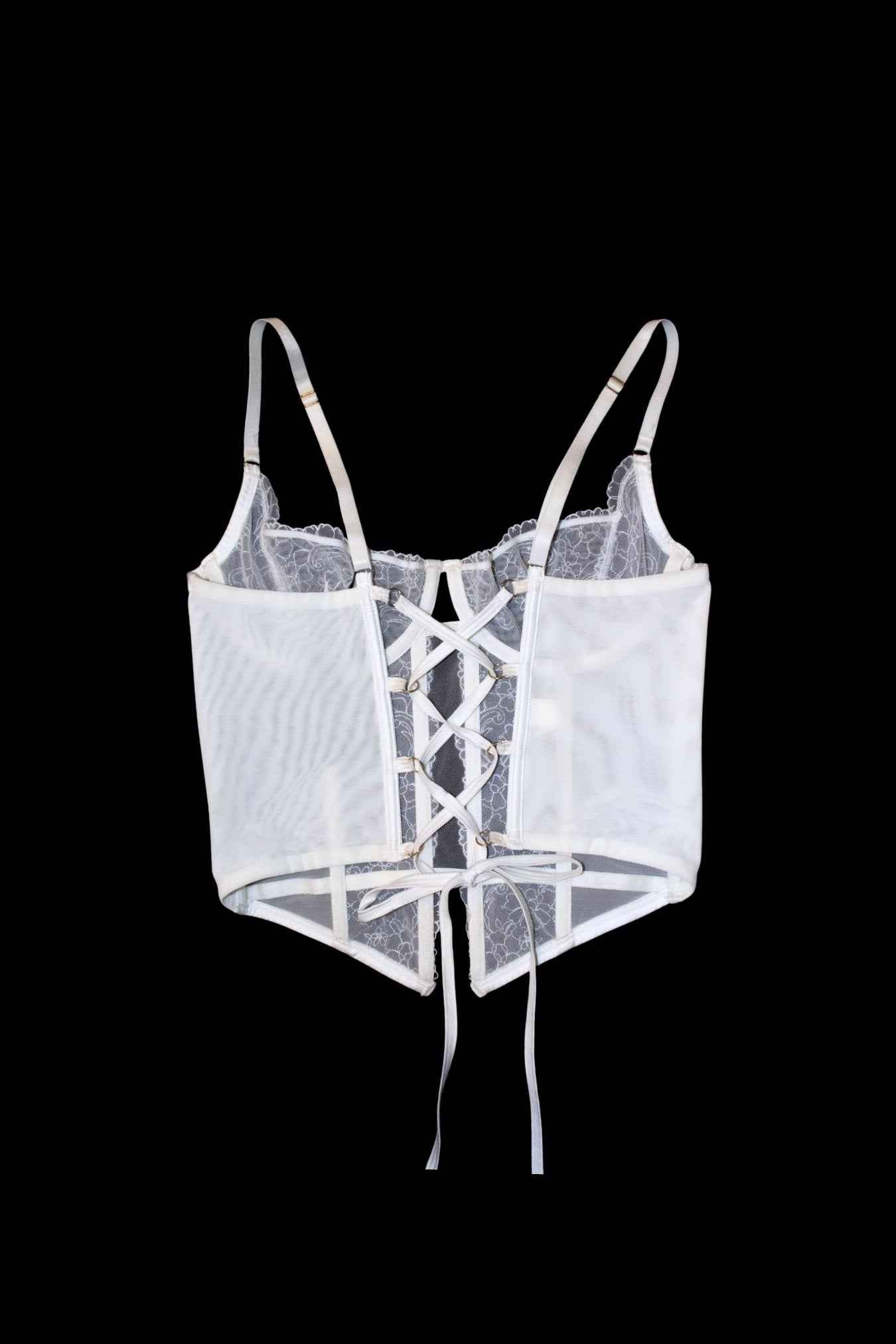White Lace Bustier – Size 8D/10C/12B | Archive Sample