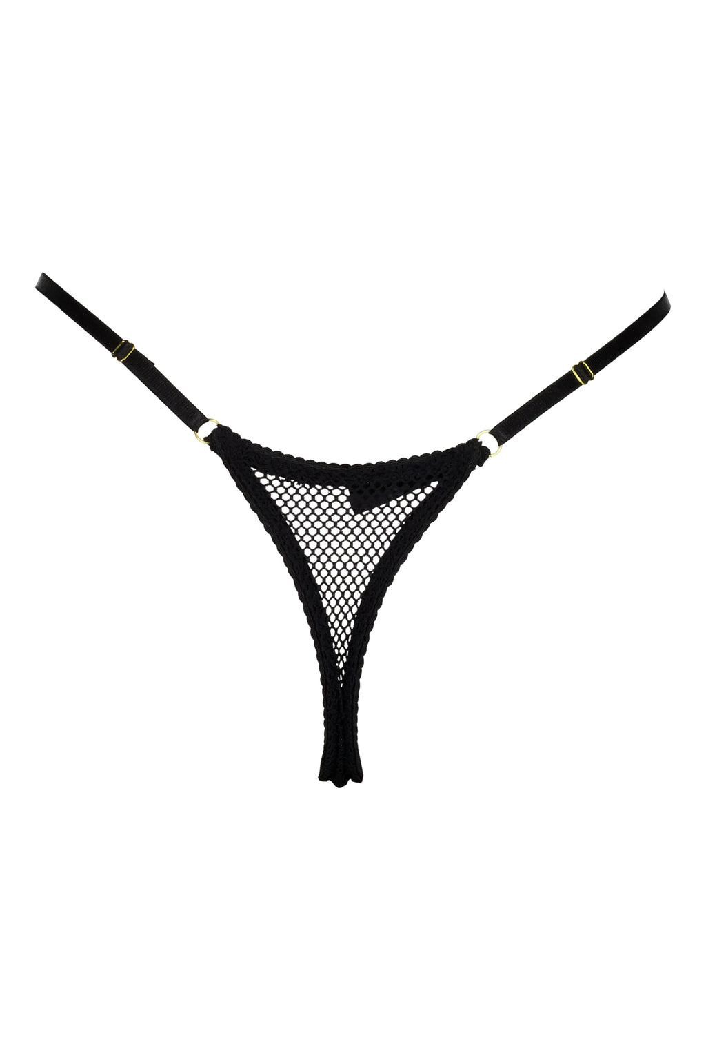 Tatiana G-String Fishnet Black