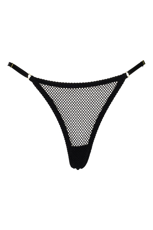 Tatiana Fishnet G-String Black