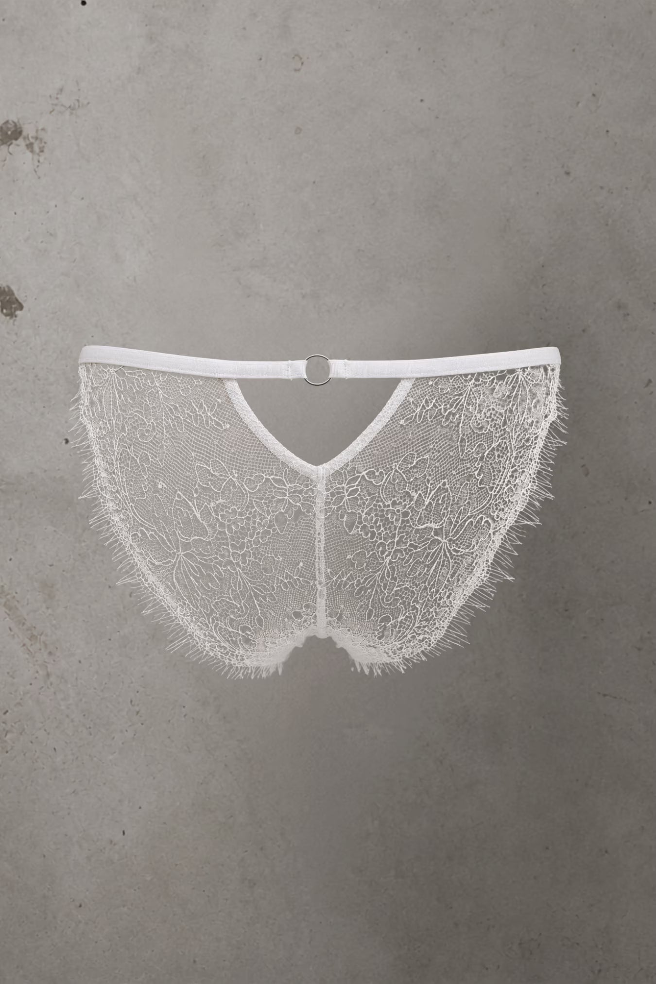 Brooke Lace Knicker White - Size M-2XL | Archive Sample