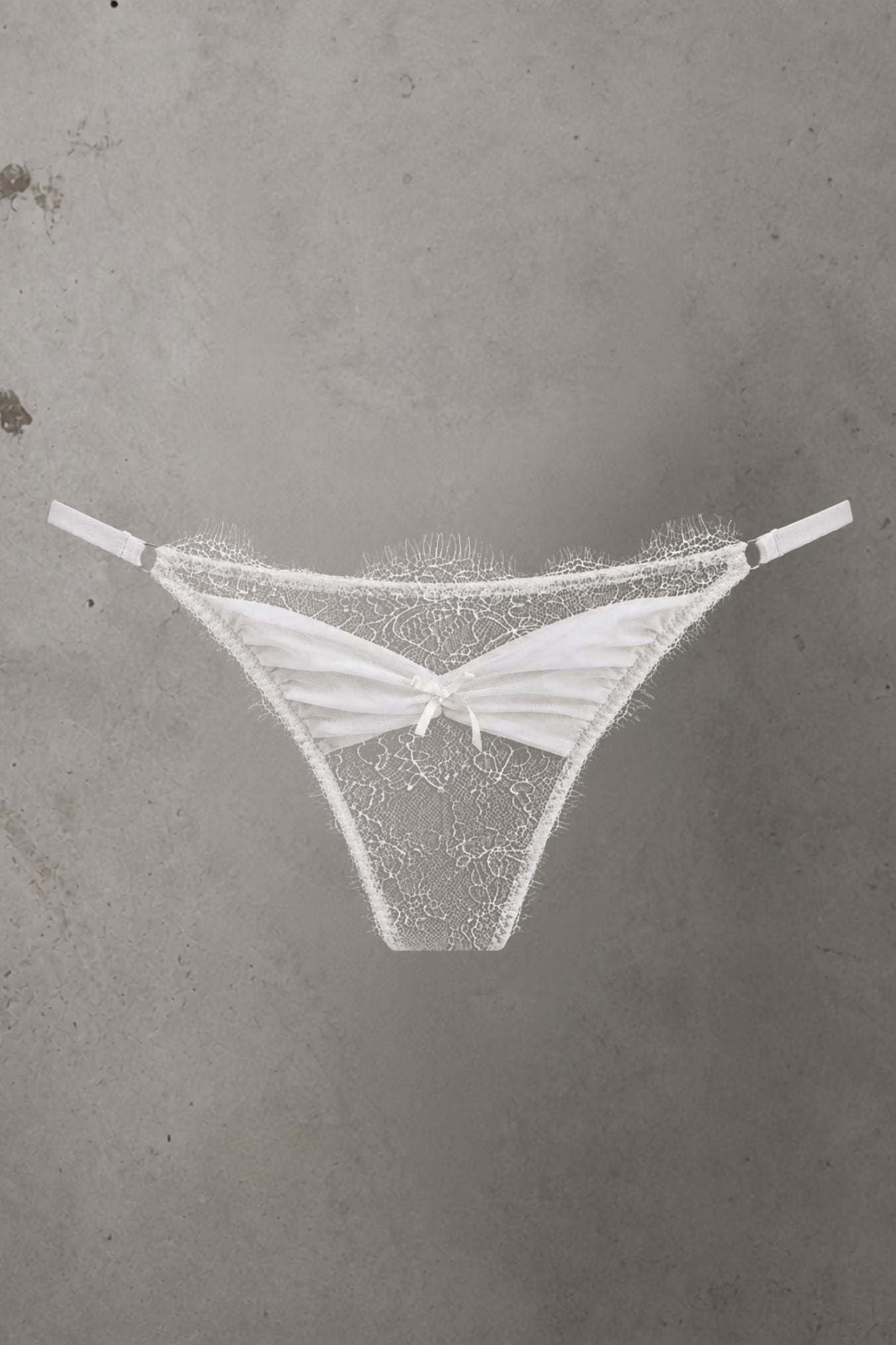 Brooke Lace Knicker White - Size M-2XL | Archive Sample