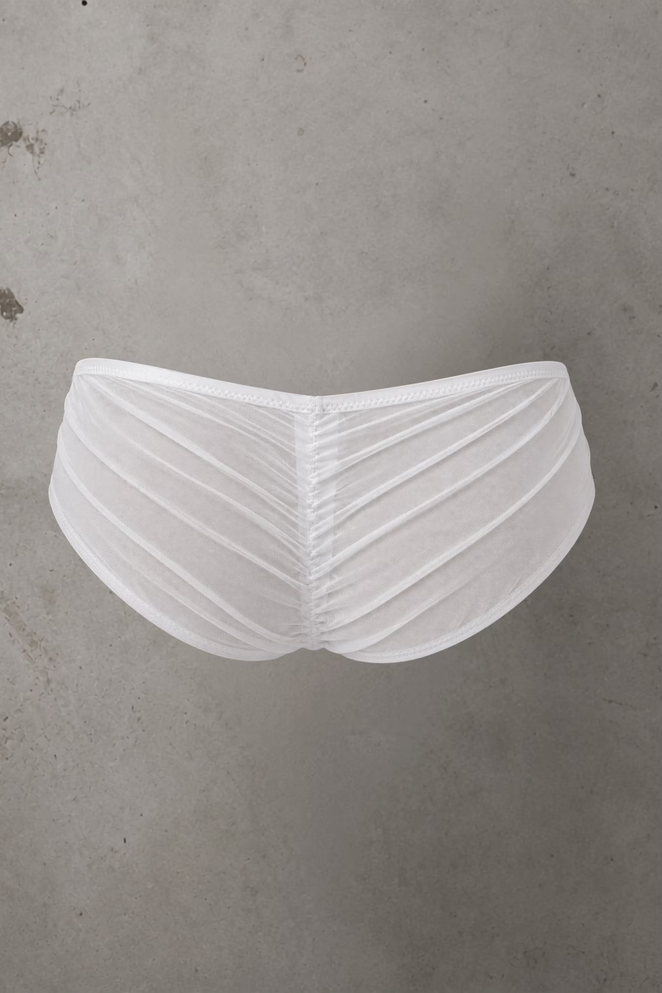 Brooke Mesh Knicker White - SIze M | Archive Sample