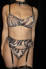Mesh Tiger Print 3 Piece Set