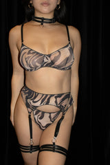 Mesh Tiger Print 3 Piece Set