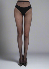 Pantyhose Fishnet Racing Stripe Black