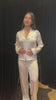 Alex Silk Pyjama Pant White