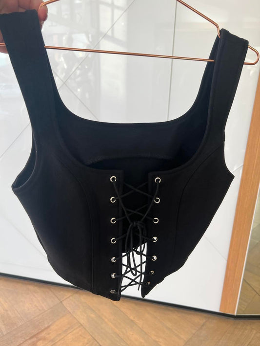 Corset Top Black Small