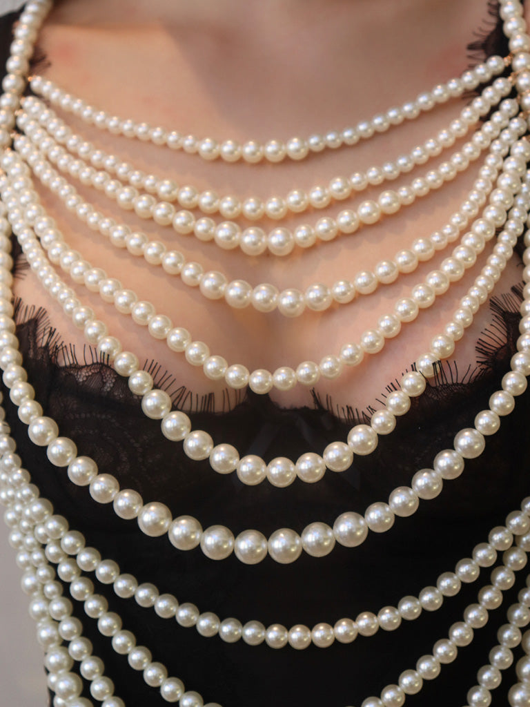 Pearl Multi Layer Body Chain | Archive Sample