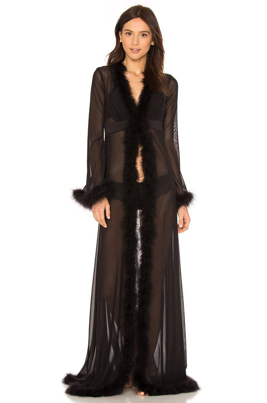 GLAM FEATHER ROBE | GLAM FEATHER ROBE | KISSKILL Online Designer Lingerie
