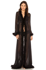 GLAM FEATHER ROBE | GLAM FEATHER ROBE | KISSKILL Online Designer Lingerie