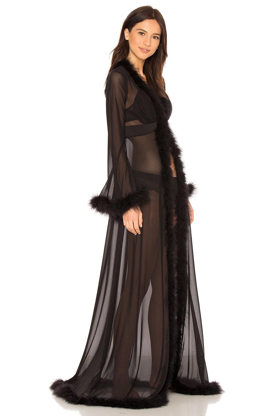 GLAM FEATHER ROBE | GLAM FEATHER ROBE | KISSKILL Online Designer Lingerie
