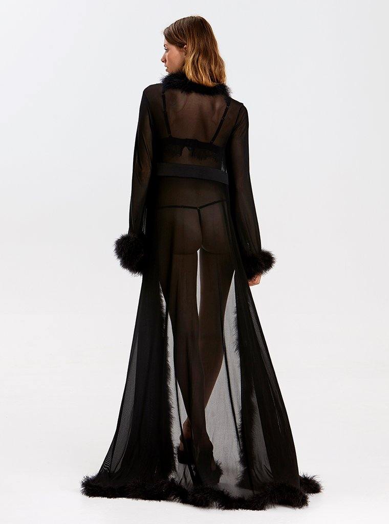 GLAM FEATHER ROBE | GLAM FEATHER ROBE | KISSKILL Online Designer Lingerie