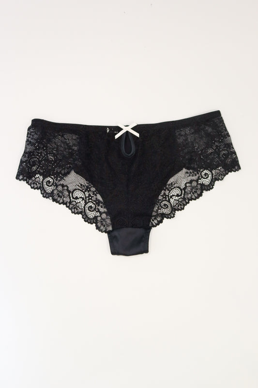 Silk Black Knicker Small