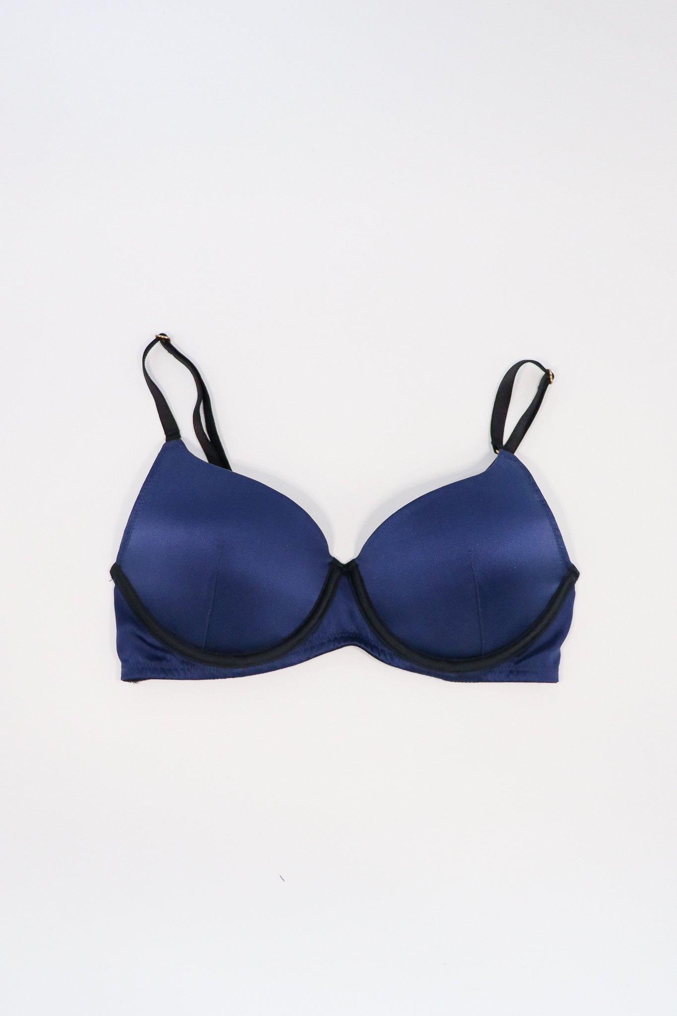 NAVY SILK BRA | 12C | NAVY SILK BRA | 12C | KISSKILL Online Designer Lingerie