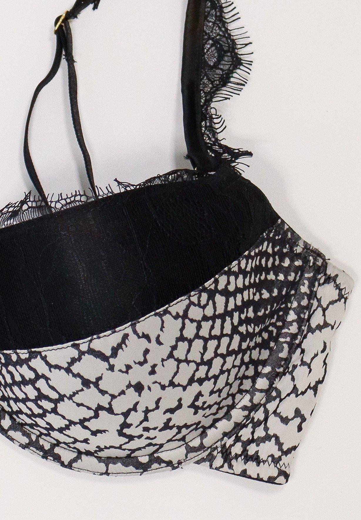 SNAKESKIN BRA WITH LACE | 12C | SNAKESKIN BRA WITH LACE | 12C | KISSKILL Online Designer Lingerie